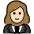 Woman In Tuxedo Light Skin Tone Emoji from OpenMoji Set