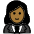 Woman In Tuxedo Medium Dark Skin Tone Emoji from OpenMoji Set
