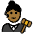 Woman Judge Medium Dark Skin Tone Emoji from OpenMoji Set