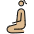 Woman Kneeling Medium Light Skin Tone Emoji from OpenMoji Set