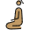Woman Kneeling Medium Skin Tone Emoji from OpenMoji Set