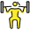 Woman Lifting Weights Emoji from OpenMoji Set