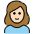 Woman Light Skin Tone Emoji from OpenMoji Set