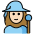 Woman Mage Light Skin Tone Emoji from OpenMoji Set