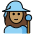 Woman Mage Medium Skin Tone Emoji from OpenMoji Set