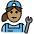 Woman Mechanic Medium Skin Tone Emoji from OpenMoji Set