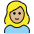 Woman Medium Light Skin Tone Emoji from OpenMoji Set