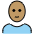 Woman Medium Skin Tone Bald Emoji from OpenMoji Set