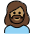 Woman Medium Skin Tone Beard Emoji from OpenMoji Set