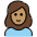 Woman Medium Skin Tone Emoji from OpenMoji Set
