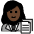 Woman Office Worker Dark Skin Tone Emoji from OpenMoji Set