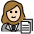Woman Office Worker Light Skin Tone Emoji from OpenMoji Set