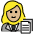 Woman Office Worker Medium Light Skin Tone Emoji from OpenMoji Set