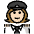Woman Pilot Light Skin Tone Emoji from OpenMoji Set