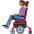 Woman In Motorized Wheelchair Medium Dark Skin Tone Emoji from Twemoji Set
