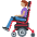 Woman In Motorized Wheelchair Medium Skin Tone Emoji from Twemoji Set