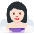 Woman In Steamy Room Light Skin Tone Emoji from Twemoji Set