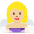 Woman In Steamy Room Medium Light Skin Tone Emoji from Twemoji Set