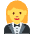 Woman In Tuxedo Emoji from Twemoji Set