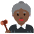 Woman Judge Dark Skin Tone Emoji from Twemoji Set