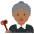 Woman Judge Medium Dark Skin Tone Emoji from Twemoji Set