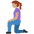 Woman Kneeling Medium Skin Tone Emoji from Twemoji Set