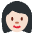 Woman Light Skin Tone Emoji from Twemoji Set