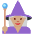 Woman Mage Medium Skin Tone Emoji from Twemoji Set