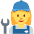 Woman Mechanic Emoji from Twemoji Set
