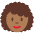 Woman Medium Dark Skin Tone Curly Hair Emoji from Twemoji Set