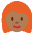 Woman Medium Dark Skin Tone Red Hair Emoji from Twemoji Set