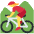 Woman Mountain Biking Emoji from Twemoji Set
