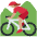 Woman Mountain Biking Medium Skin Tone Emoji from Twemoji Set