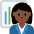 Woman Office Worker Dark Skin Tone Emoji from Twemoji Set