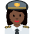 Woman Pilot Dark Skin Tone Emoji from Twemoji Set