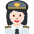 Woman Pilot Light Skin Tone Emoji from Twemoji Set