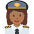 Woman Pilot Medium Dark Skin Tone Emoji from Twemoji Set