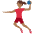 Woman Playing Handball Medium Dark Skin Tone Emoji from Twemoji Set