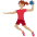 Woman Playing Handball Medium Skin Tone Emoji from Twemoji Set
