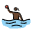 Woman Playing Water Polo Dark Skin Tone Emoji from OpenMoji Set