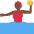 Woman Playing Water Polo Dark Skin Tone Emoji from Twemoji Set