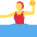 Woman Playing Water Polo Emoji from Twemoji Set