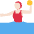 Woman Playing Water Polo Light Skin Tone Emoji from Twemoji Set