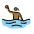 Woman Playing Water Polo Medium Dark Skin Tone Emoji from OpenMoji Set