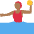 Woman Playing Water Polo Medium Dark Skin Tone Emoji from Twemoji Set