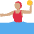 Woman Playing Water Polo Medium Skin Tone Emoji from Twemoji Set