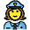 Woman Police Officer Emoji from OpenMoji Set