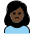 Woman Pouting Dark Skin Tone Emoji from OpenMoji Set