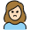 Woman Pouting Light Skin Tone Emoji from OpenMoji Set