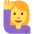 Woman Raising Hand Emoji from Twemoji Set